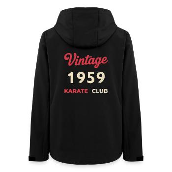 Vintage 1959 – Année de naissance rétro du Karate Club - Veste softshell femme recyclée Stanley/Stella - noir - Dos - AI Model Female 172 light (172cm)