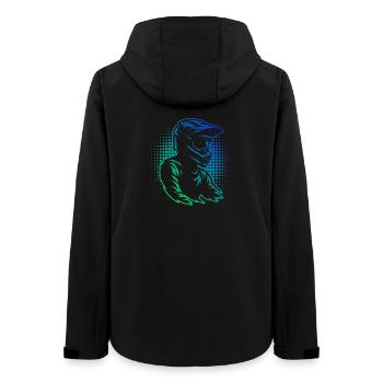 Pure motocross focus - Women’s Recycled Softshell Jacket by Stanley/Stella - black - Back - AI Model Female 172 light (172cm)