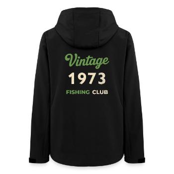 Millésime 1973 – Année de naissance rétro du club de pêche - Veste softshell femme recyclée Stanley/Stella - noir - Dos - AI Model Female 172 light (172cm)