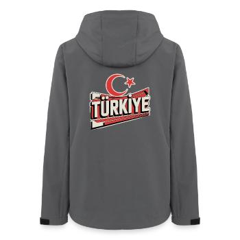 Turkey - Frauen Recycelte Softshelljacke von Stanley/Stella - Anthrazit - Hinten - AI Model Female 172 light (172cm)