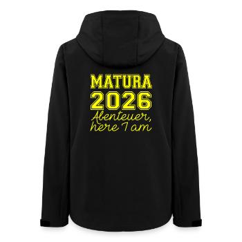 Matura 2026 Spruch - Frauen Recycelte Softshelljacke von Stanley/Stella - Schwarz - Hinten - AI Model Female 172 light (172cm)