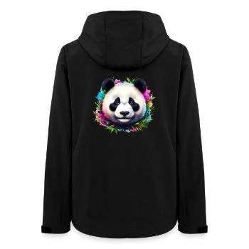 Panda - Frauen Recycelte Softshelljacke von Stanley/Stella - Schwarz - Hinten - AI Model Female 172 light (172cm)