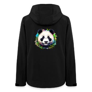 Panda - Frauen Recycelte Softshelljacke von Stanley/Stella - Schwarz - Hinten - AI Model Female 172 light (172cm)