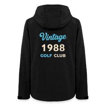 Vintage 1988 Golf Club Retro Geburtsjahr Geschenk - Frauen Recycelte Softshelljacke von Stanley/Stella - Schwarz - Hinten - AI Model Female 172 light (172cm)