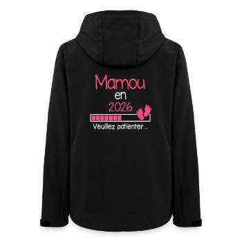 Mamou in 2026 Gift to Future Granny - Women’s Recycled Softshell Jacket by Stanley/Stella - black - Back - AI Model Female 172 light (172cm)