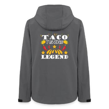 taco tuesday legend - Frauen Recycelte Softshelljacke von Stanley/Stella - Anthrazit - Hinten - AI Model Female 172 light (172cm)