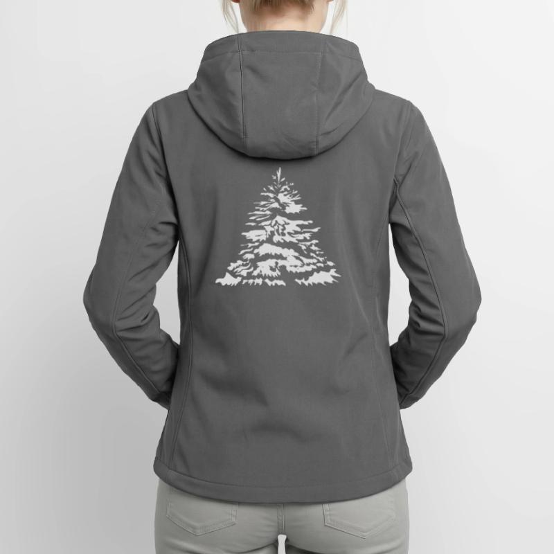 schneebedeckter Christbaum oder Tannenbaum Frauen Recycelte Softshelljacke von Stanley/Stella