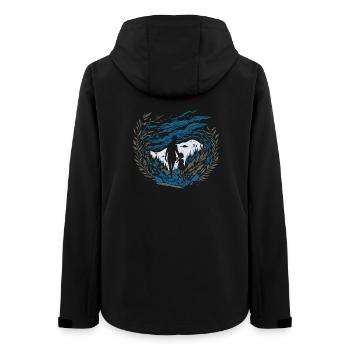 Ätherisches Flüstern - Frauen Recycelte Softshelljacke von Stanley/Stella - Schwarz - Hinten - AI Model Female 172 light (172cm)
