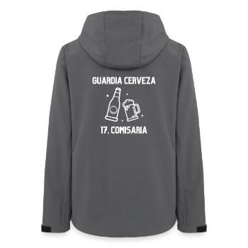 Beer Police - Women’s Recycled Softshell Jacket by Stanley/Stella - anthracite - Back - AI Model Female 172 light (172cm)
