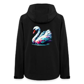 Cygne polygonal - Veste softshell femme recyclée Stanley/Stella - noir - Dos - AI Model Female 172 light (172cm)