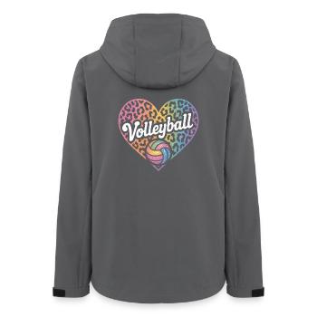 Volley-ball - Veste softshell femme recyclée Stanley/Stella - charbon - Dos - AI Model Female 172 light (172cm)