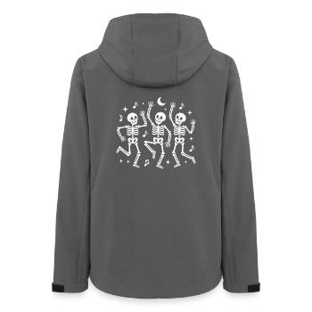 Danse des squelettes au clair de lune - Veste softshell femme recyclée Stanley/Stella - charbon - Dos - AI Model Female 172 light (172cm)