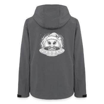 Des extraterrestres hivernaux chez le Père Noël OVNI - Veste softshell femme recyclée Stanley/Stella - charbon - Dos - AI Model Female 172 light (172cm)
