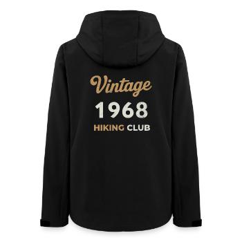 Millésime 1968 – Année de naissance rétro du Yachting Club - Veste softshell femme recyclée Stanley/Stella - noir - Dos - AI Model Female 172 light (172cm)