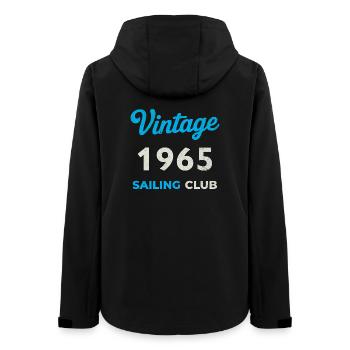 Millésime 1965 – Année de naissance rétro du Yachting Club - Veste softshell femme recyclée Stanley/Stella - noir - Dos - AI Model Female 172 light (172cm)