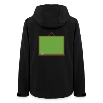 School blackboard - Women’s Recycled Softshell Jacket by Stanley/Stella - black - Back - AI Model Female 172 light (172cm)