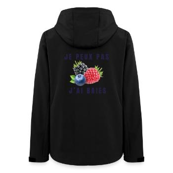 je peux pas jai baies - Veste softshell femme recyclée Stanley/Stella - noir - Dos - AI Model Female 172 light (172cm)