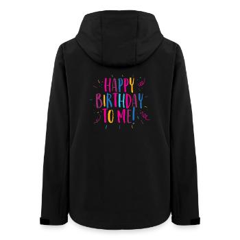 Herzlichen Glückwunsch zu meinem Geburtstag! - Frauen Recycelte Softshelljacke von Stanley/Stella - Schwarz - Hinten - AI Model Female 172 light (172cm)