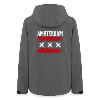 Amsterdam Red Brush Three X - Frauen Recycelte Softshelljacke von Stanley/Stella - Anthrazit - Hinten - AI Model Female 172 light (172cm)