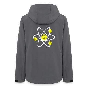 Tennis Physik Shirt weiss - Frauen Recycelte Softshelljacke von Stanley/Stella - Anthrazit - Hinten - AI Model Female 172 light (172cm)