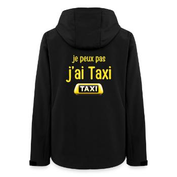 Ich kann kein Taxi haben - Frauen Recycelte Softshelljacke von Stanley/Stella - Schwarz - Hinten - AI Model Female 172 light (172cm)