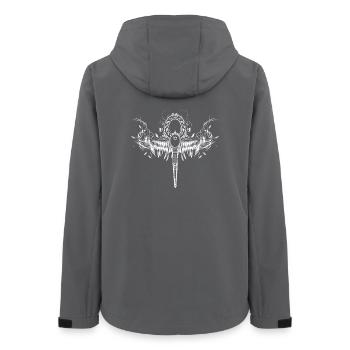 Ankh mystique avec ornement d’aile - Veste softshell femme recyclée Stanley/Stella - charbon - Dos - AI Model Female 172 light (172cm)
