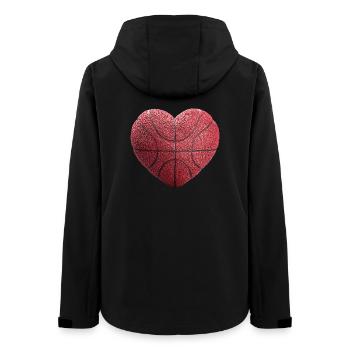 Coeur de basket-ball - Veste softshell femme recyclée Stanley/Stella - noir - Dos - AI Model Female 172 light (172cm)