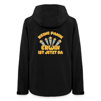 First name Erwin - Women’s Recycled Softshell Jacket by Stanley/Stella - black - Back - AI Model Female 172 light (172cm)