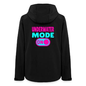 Underwater Mode ON - Women’s Recycled Softshell Jacket by Stanley/Stella - black - Back - AI Model Female 172 light (172cm)