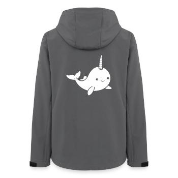 Narwal - Frauen Recycelte Softshelljacke von Stanley/Stella - Anthrazit - Hinten - AI Model Female 172 light (172cm)