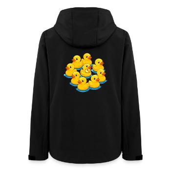 Un paquet de canards en caoutchouc à l’eau - Veste softshell femme recyclée Stanley/Stella - noir - Dos - AI Model Female 172 light (172cm)