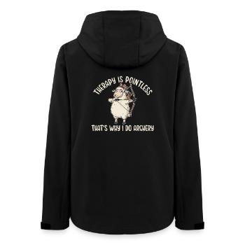 Archery Sheep Therapy Bow And Arrow - Frauen Recycelte Softshelljacke von Stanley/Stella - Schwarz - Hinten - AI Model Female 172 light (172cm)