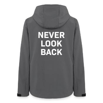 Never Look Back white - Frauen Recycelte Softshelljacke von Stanley/Stella - Anthrazit - Hinten - AI Model Female 172 light (172cm)