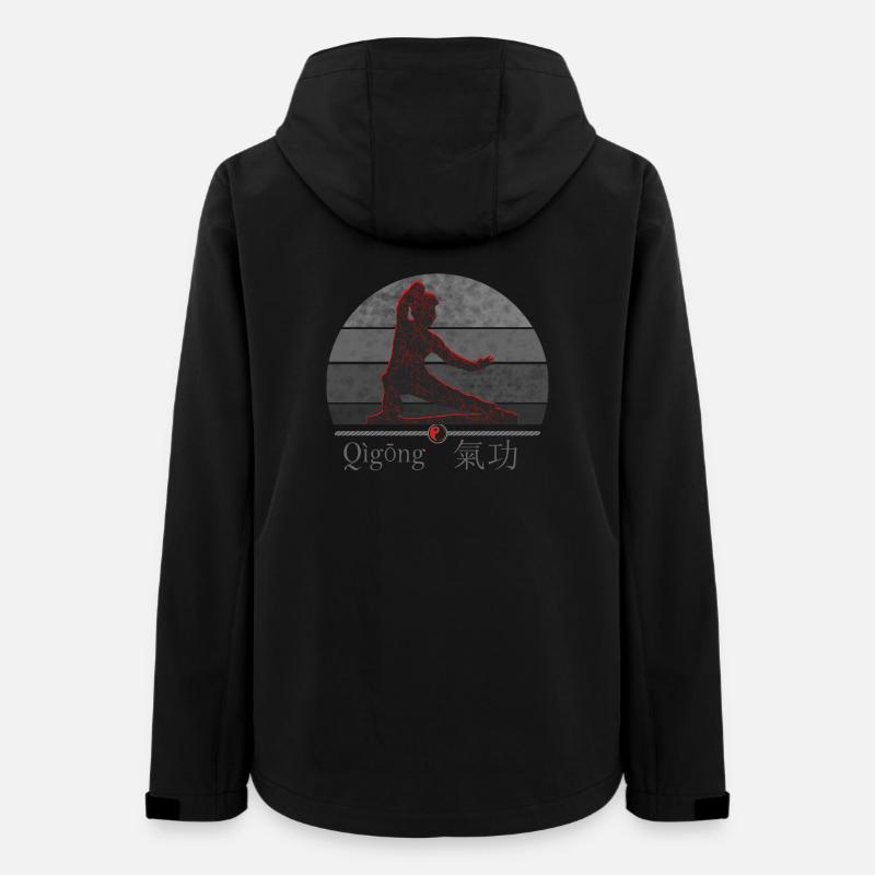 Combattant de Qi Gong - harmonie du corps et de l'esprit - Veste softshell femme recyclée Stanley/Stella - noir