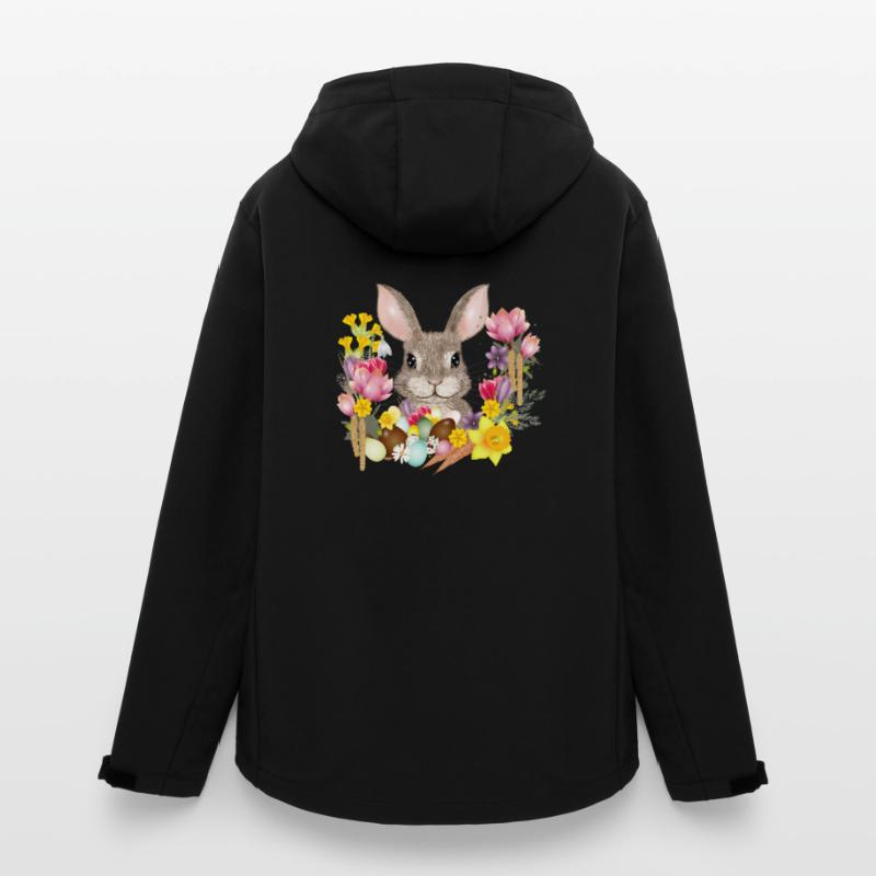 Easter Wreath & Easter Eggs with Rabbit as Easter Bunny Women’s Recycled Softshell Jacket by Stanley/Stella