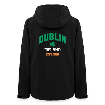 Dublin - Irlande - Veste softshell femme recyclée Stanley/Stella - noir - Dos - AI Model Female 172 light (172cm)