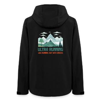 L’ultra running, comme la course à pied mais avec des collations - Veste softshell femme recyclée Stanley/Stella - noir - Dos - AI Model Female 172 light (172cm)