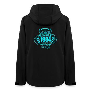 1984 Resistance – Rebel Against Control Design 3 - Women’s Recycled Softshell Jacket by Stanley/Stella - black - Back - AI Model Female 172 light (172cm)
