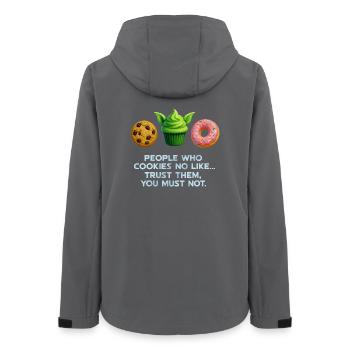 Lustiges Cookie Donut Muffin Shirt für süße Liebhaber - Frauen Recycelte Softshelljacke von Stanley/Stella - Anthrazit - Hinten - AI Model Female 172 light (172cm)
