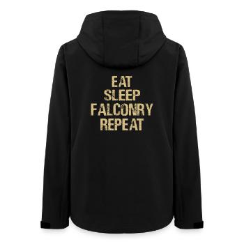 Falconry Falconer Falconer Falconer Falconry Bird of Prey - Women’s Recycled Softshell Jacket by Stanley/Stella - black - Back - AI Model Female 172 light (172cm)