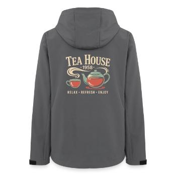Tea House 1958 - Women’s Recycled Softshell Jacket by Stanley/Stella - anthracite - Back - AI Model Female 172 light (172cm)