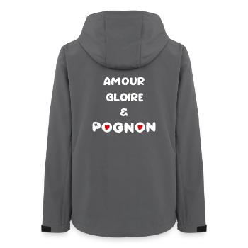 Love Money Dollar - Women’s Recycled Softshell Jacket by Stanley/Stella - anthracite - Back - AI Model Female 172 light (172cm)