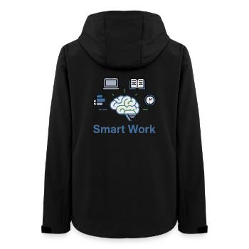 Smart Work Brain Power - Women’s Recycled Softshell Jacket by Stanley/Stella - black - Back - AI Model Female 172 light (172cm)