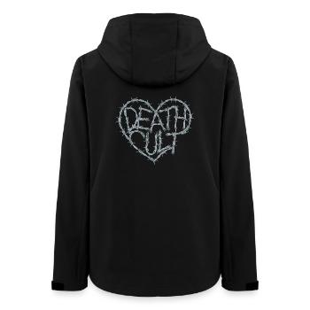 Death Cut Heart of Barbed Wire Dark Gothic Love - Women’s Recycled Softshell Jacket by Stanley/Stella - black - Back - AI Model Female 172 light (172cm)