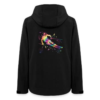 Alpine skiing Winter sports Nordic skiing - Women’s Recycled Softshell Jacket by Stanley/Stella - black - Back - AI Model Female 172 light (172cm)