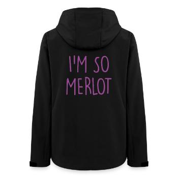 Merlot - Women’s Recycled Softshell Jacket by Stanley/Stella - black - Back - AI Model Female 172 light (172cm)