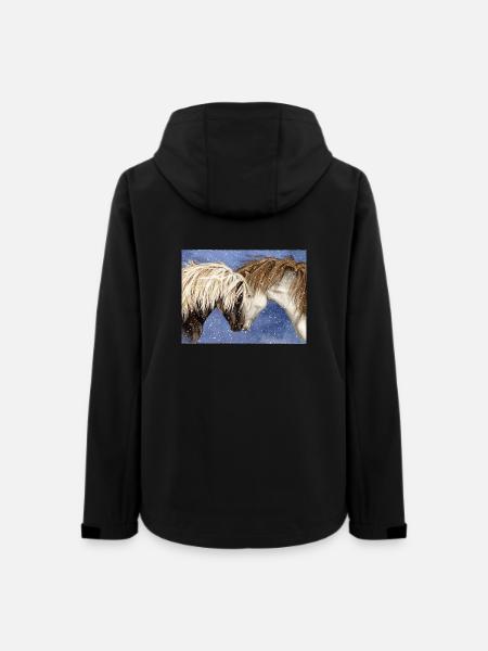 Islandpferde-Freunde - Frauen Recycelte Softshelljacke von Stanley/Stella - Schwarz