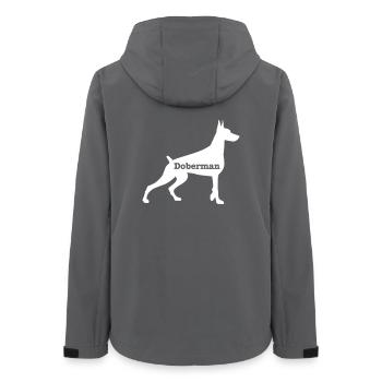 Doberman - Veste softshell femme recyclée Stanley/Stella - charbon - Dos - AI Model Female 172 light (172cm)