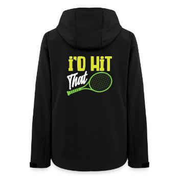 Humour sur le joueur de tennis - Veste softshell femme recyclée Stanley/Stella - noir - Dos - AI Model Female 172 light (172cm)