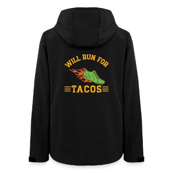 Courir courra pour le marathonien Tacos - Veste softshell femme recyclée Stanley/Stella - noir - Dos - AI Model Female 172 light (172cm)
